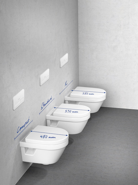 Villeroy & Boch Architectura toiletten in drie verschillende formaten