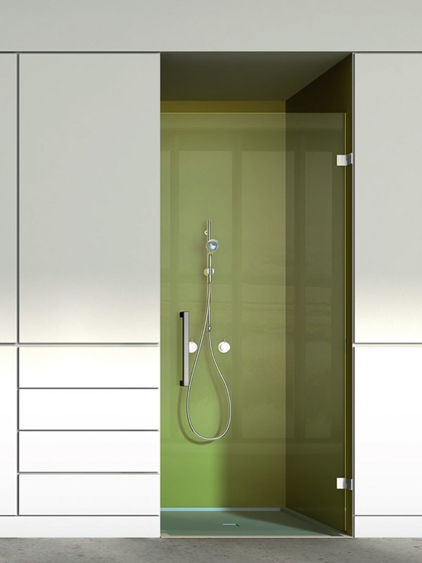 Aquaconcept maatwerk douchedeur volledige draaideur serie 171 Style Concept uit de Personallijn