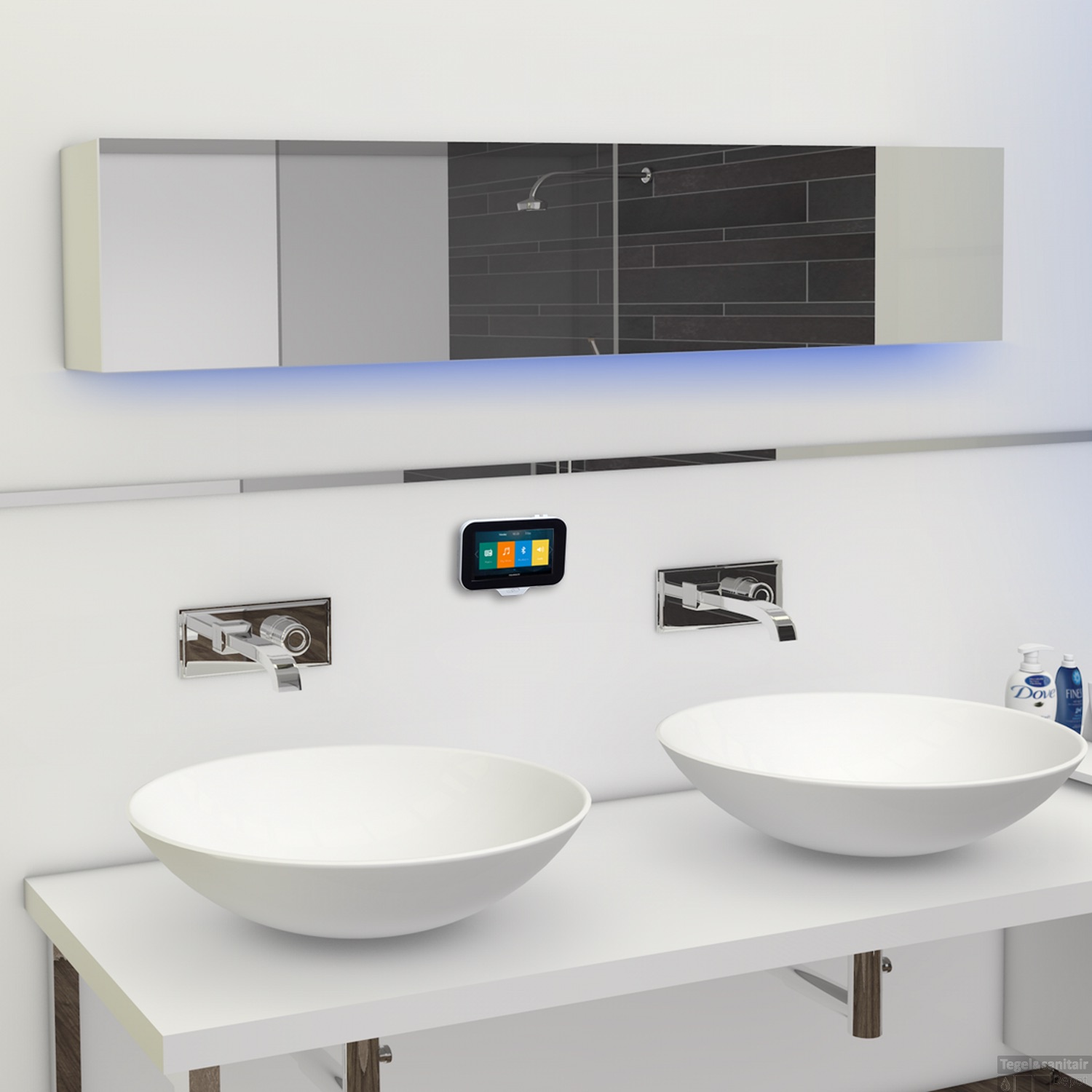 Gadget voor de badkamer - waterdicht N-Joy muzieksysteem van Aquasound
