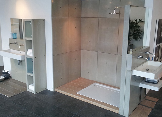 Badkamer met betonlook via ConcreetDesign