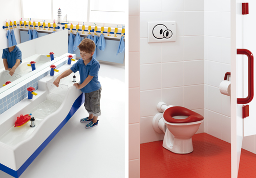 Sphinx 300 kids dubbele wastafel en toilet voor kinderen